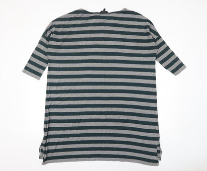 Womens UK Size 10 NEXT Grey Tunic T-Shirt