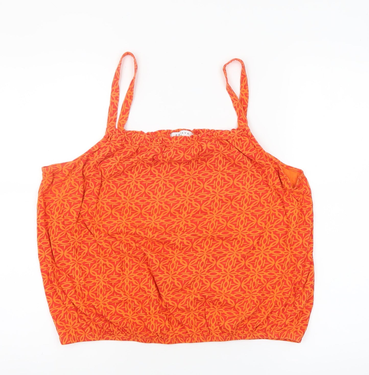 Womens UK Size 18 Papaya Orange Camisole Tank
