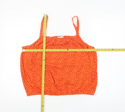 Womens UK Size 18 Papaya Orange Camisole Tank