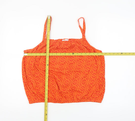 Womens UK Size 18 Papaya Orange Camisole Tank
