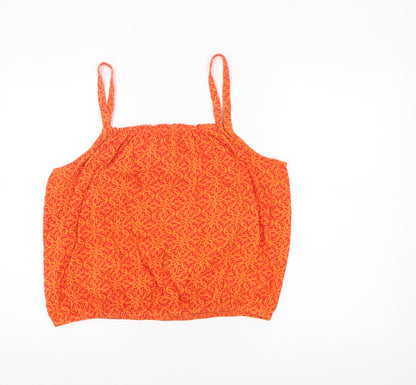 Womens UK Size 18 Papaya Orange Camisole Tank