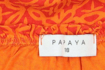 Womens UK Size 18 Papaya Orange Camisole Tank
