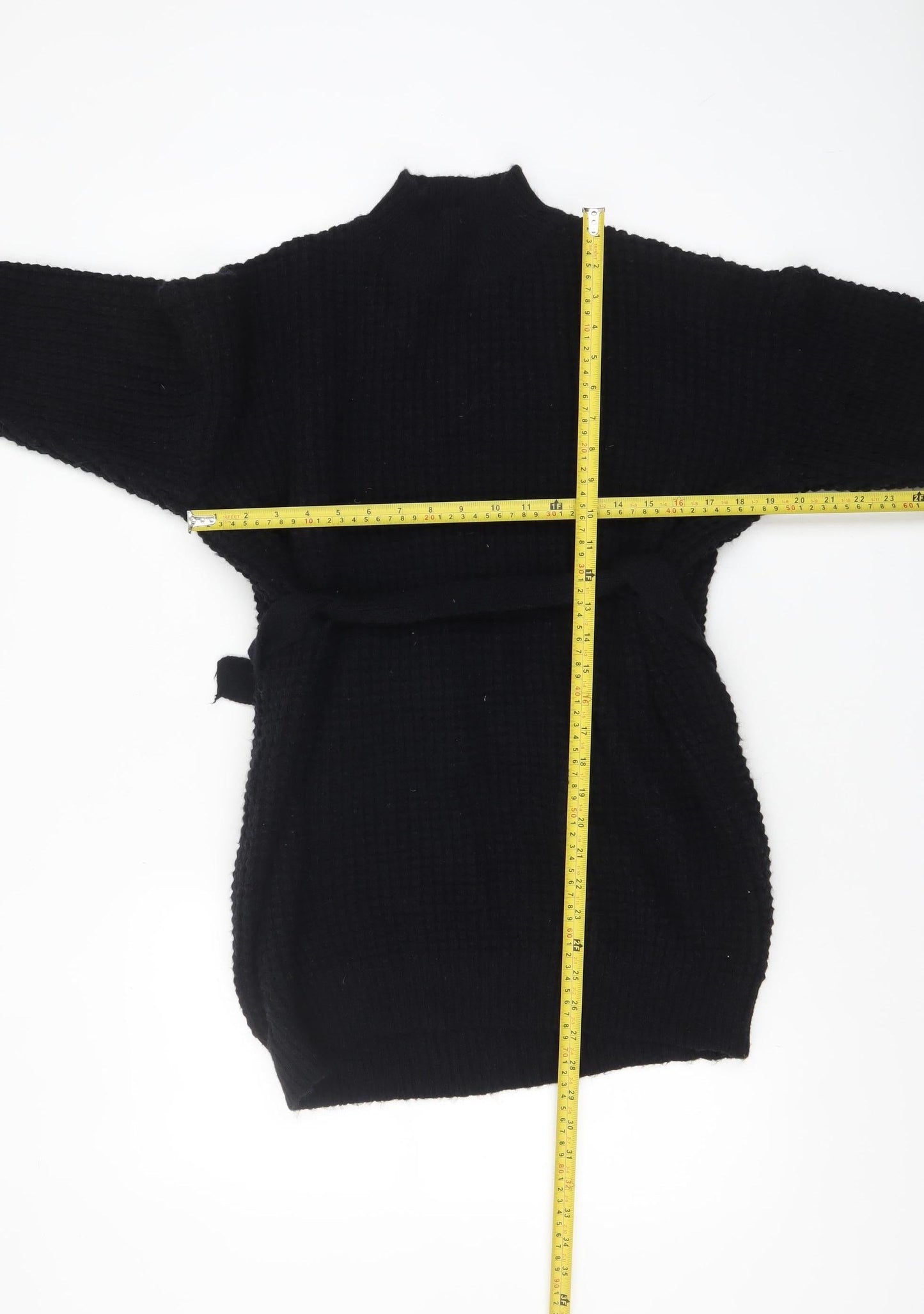 Womens UK Size S PRETTYLITTLETHING Black Cardigan Jumper