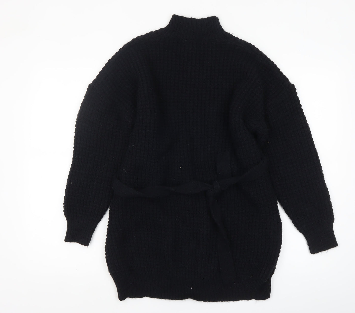 Womens UK Size S PRETTYLITTLETHING Black Cardigan Jumper