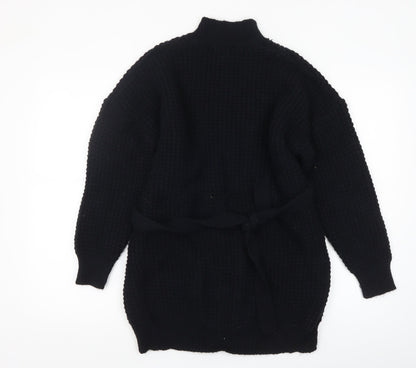 Womens UK Size S PRETTYLITTLETHING Black Cardigan Jumper
