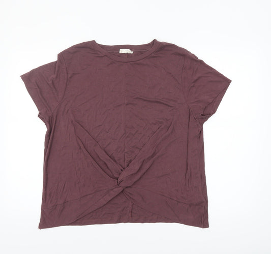 Womens UK Size 20 NEXT Brown Basic T-Shirt