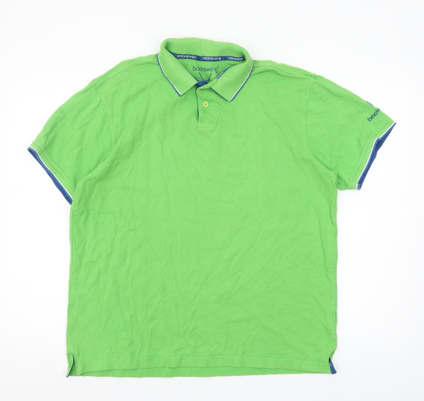 Mens UK Size L Backswing 100% Cotton Polo Shirt