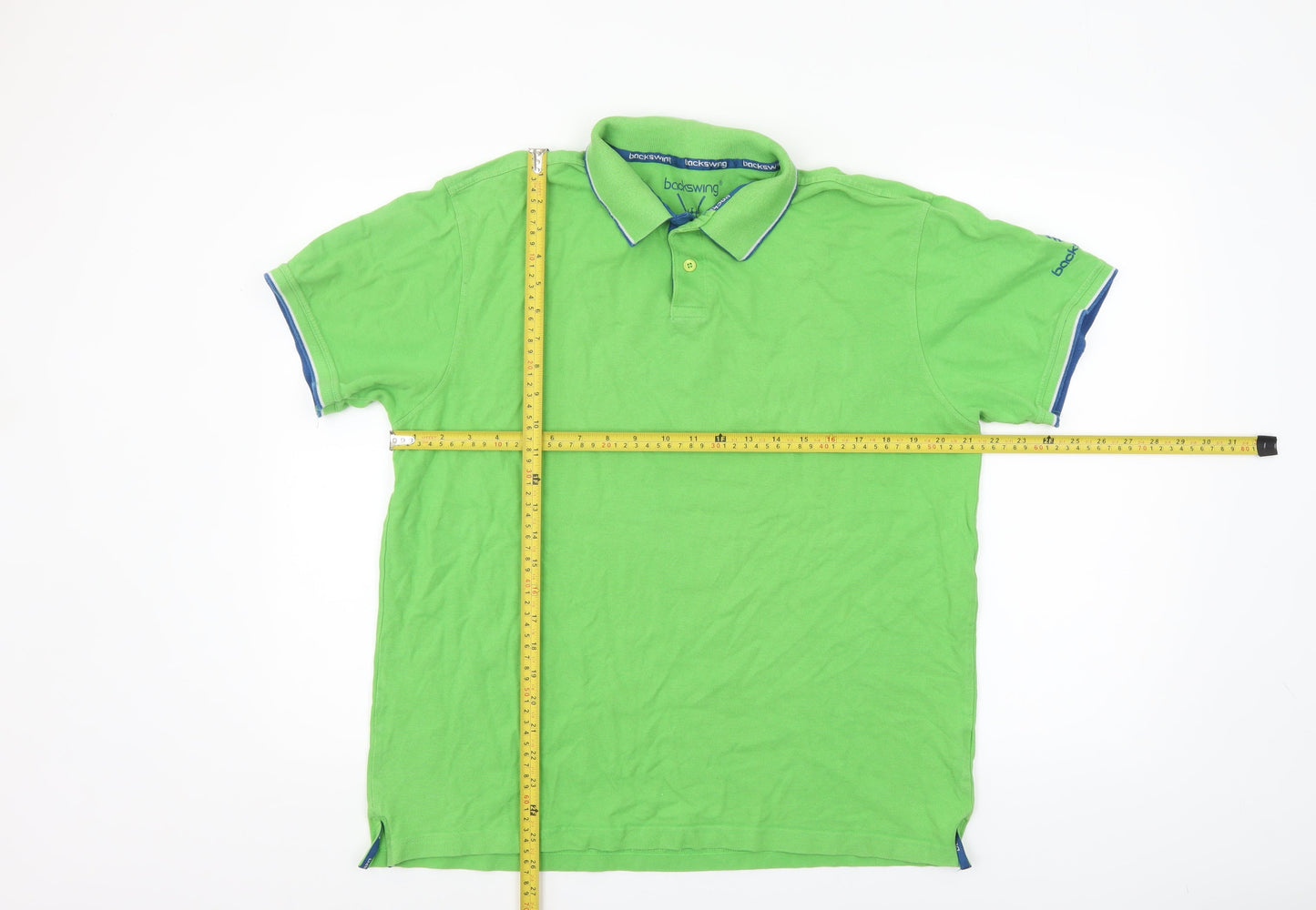 Mens UK Size L Backswing 100% Cotton Polo Shirt