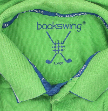 Mens UK Size L Backswing 100% Cotton Polo Shirt