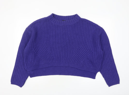 Womens UK Size M Urban Classics Purple Pullover Jumper