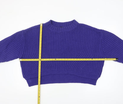 Womens UK Size M Urban Classics Purple Pullover Jumper