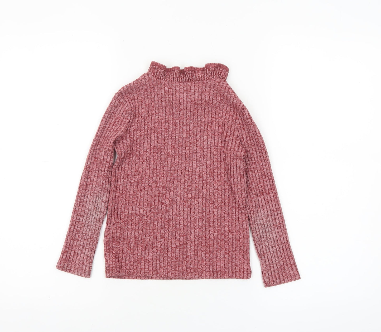 Girls UK Size 7 Years C&A Pink Pullover T-Shirt