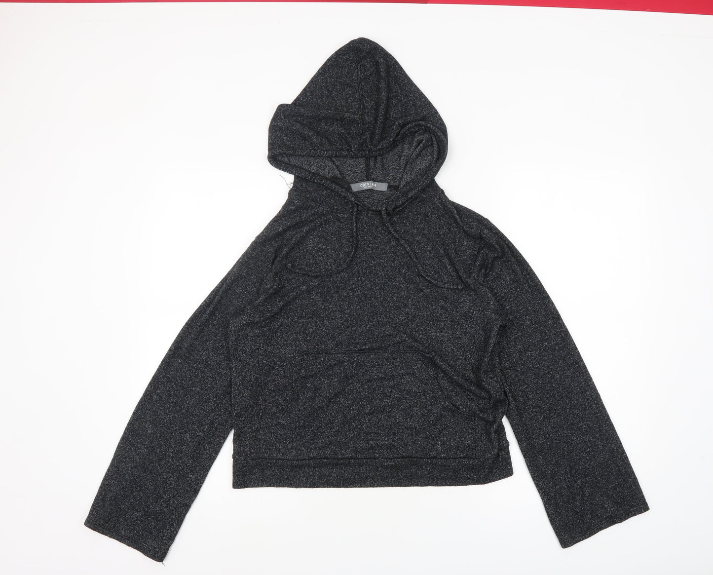 Womens UK Size M COIN 1804 Black Pullover Hoodie