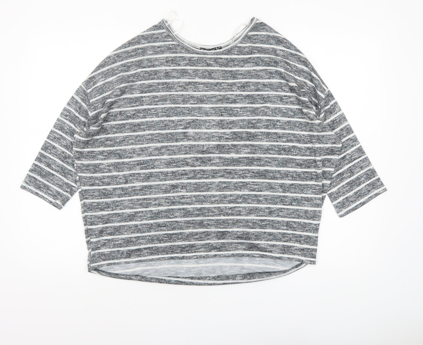 Womens UK Size 14 Select Grey Cropped T-Shirt