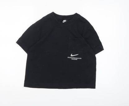 Womens UK Size S Nike Black Basic T-Shirt