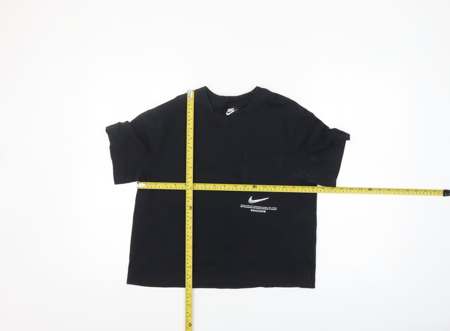 Womens UK Size S Nike Black Basic T-Shirt