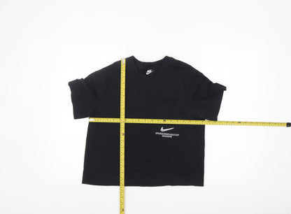 Womens UK Size S Nike Black Basic T-Shirt