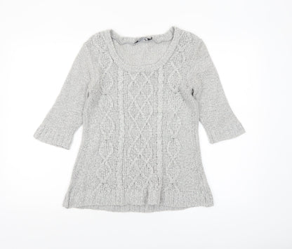 Womens UK Size 8 Dorothy Perkins Grey Pullover Jumper
