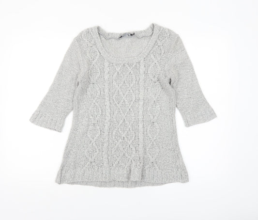 Womens UK Size 8 Dorothy Perkins Grey Pullover Jumper