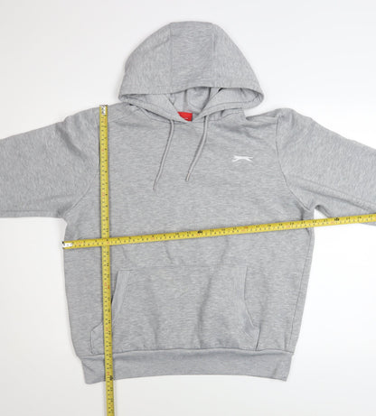 Mens UK Size S Slazenger Grey Pullover Hoodie