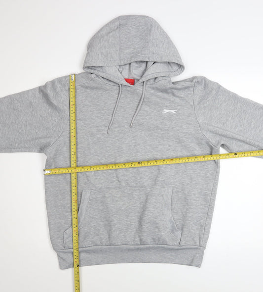 Mens UK Size S Slazenger Grey Pullover Hoodie
