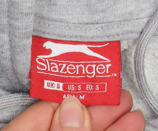 Mens UK Size S Slazenger Grey Pullover Hoodie