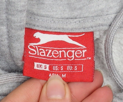 Mens UK Size S Slazenger Grey Pullover Hoodie