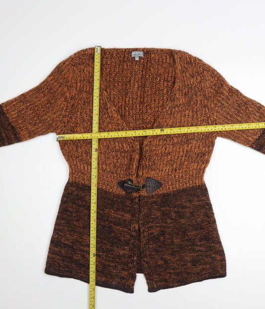 Marks and Spencer Per Una Brown Mohair Blend Women's Cardigan M