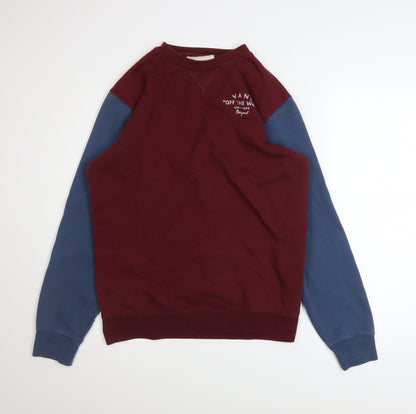 Mens UK Size M VANS Multicoloured Pullover Sweatshirt