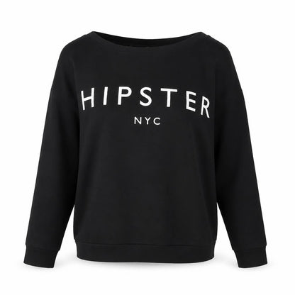 Womens UK Size S Mango Black Pullover Sweatshirt