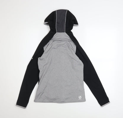Dare 2b Women's Grey Hooded Full Zip Softshell Jacket Size 8