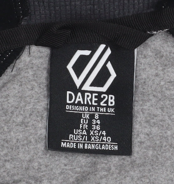 Dare 2b Women's Grey Hooded Full Zip Softshell Jacket Size 8