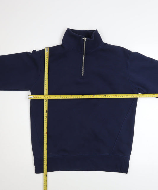 Mens UK Size S Zara Blue Pullover Sweatshirt