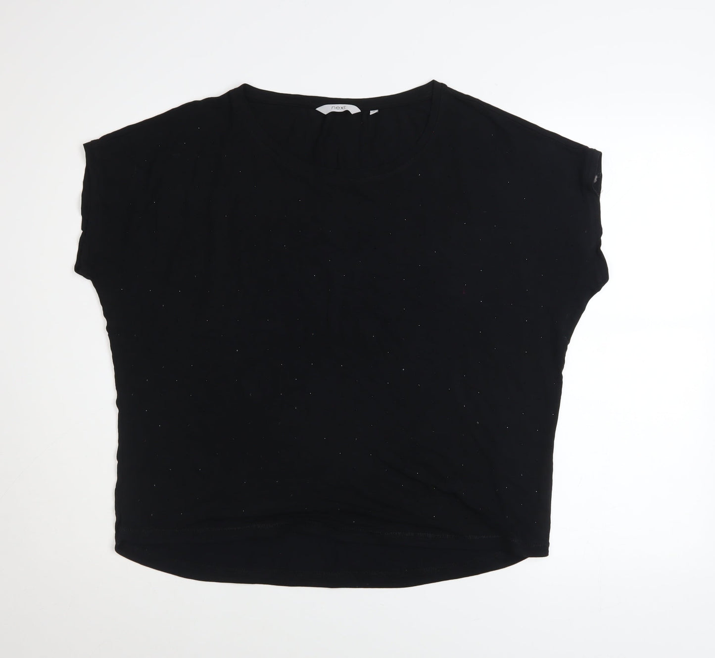 Womens UK Size 16 NEXT Black Basic T-Shirt