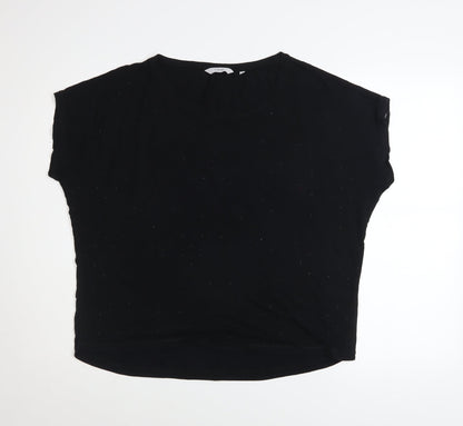 Womens UK Size 16 NEXT Black Basic T-Shirt