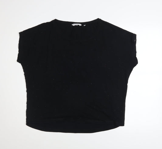 Womens UK Size 16 NEXT Black Basic T-Shirt