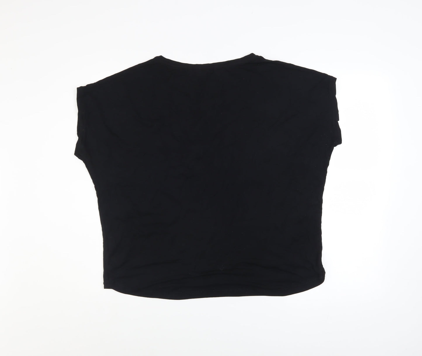Womens UK Size 16 NEXT Black Basic T-Shirt