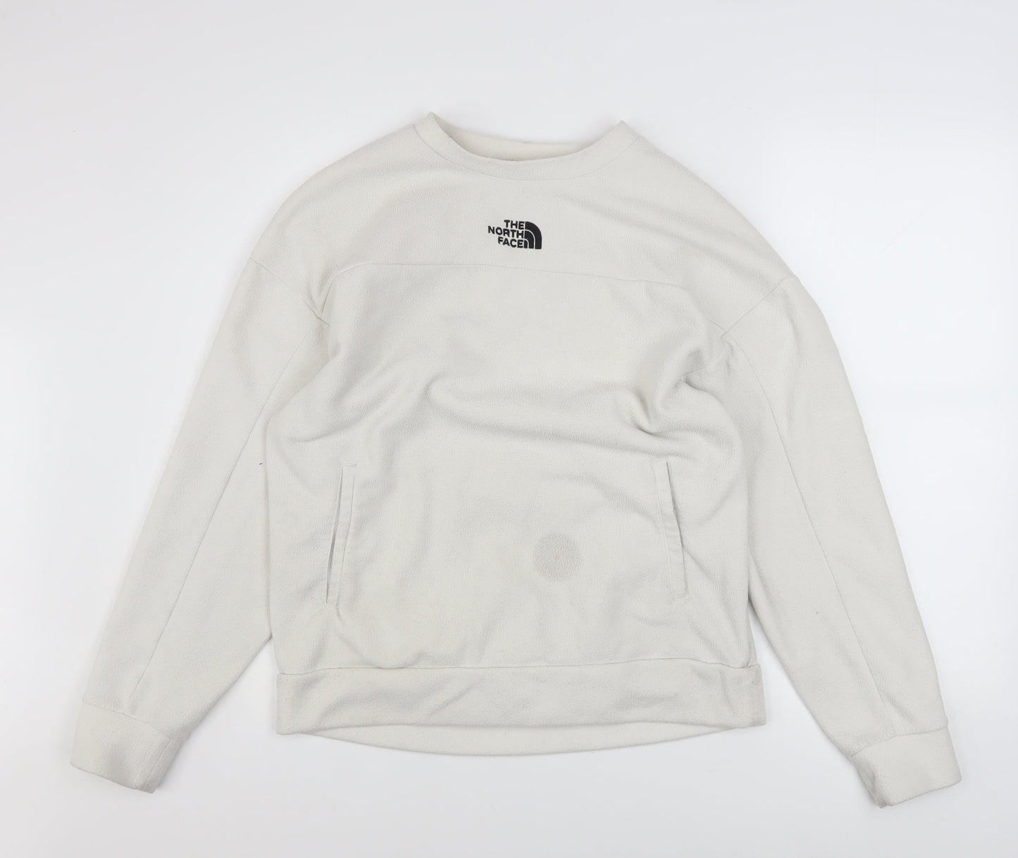 Womens UK Size M The North Face Beige Pullover Sweatshirt
