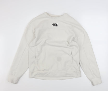 Womens UK Size M The North Face Beige Pullover Sweatshirt