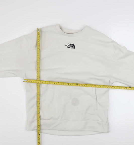Womens UK Size M The North Face Beige Pullover Sweatshirt