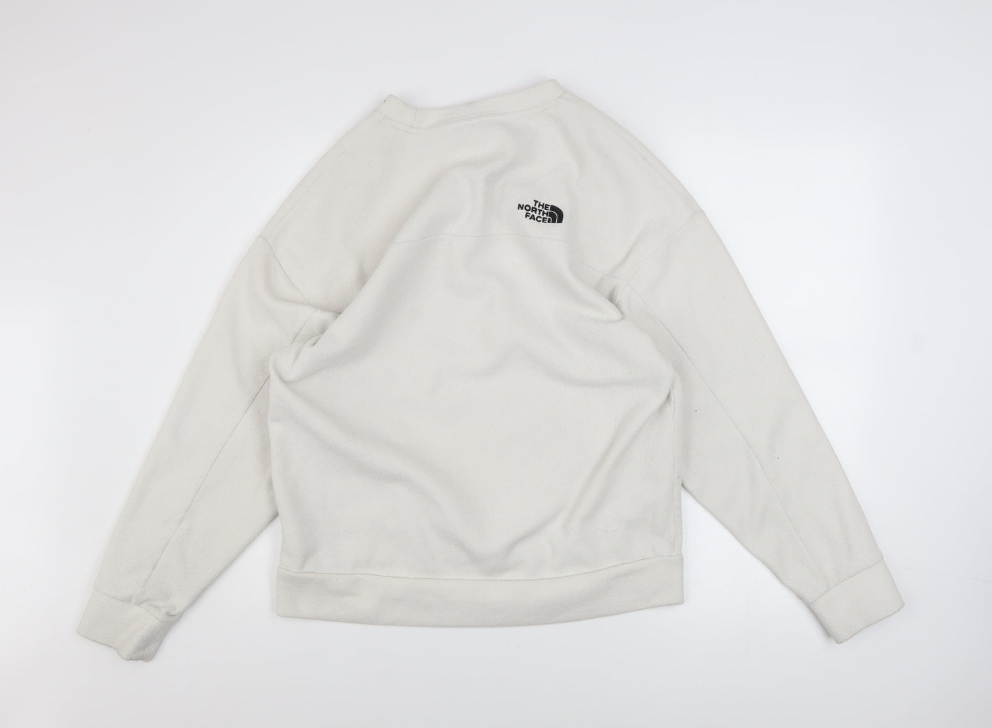 Womens UK Size M The North Face Beige Pullover Sweatshirt