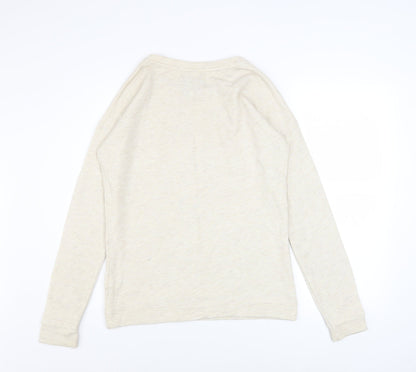 Womens UK Size 8 NEXT Beige Pullover Sweatshirt