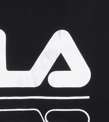 Womens UK Size XS FILA Black Cropped T-Shirt
