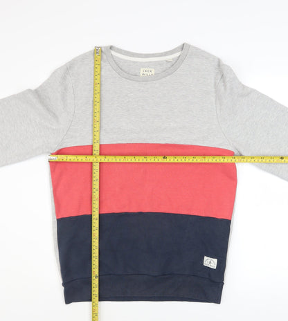 Mens UK Size M Jack Wills Multicoloured Pullover Sweatshirt