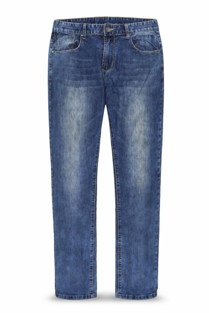 Mens UK Size L Virtu Jeans Regular Fit Straight Blue Jeans