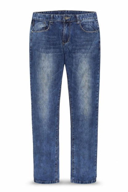 Mens UK Size L Virtu Jeans Regular Fit Straight Blue Jeans