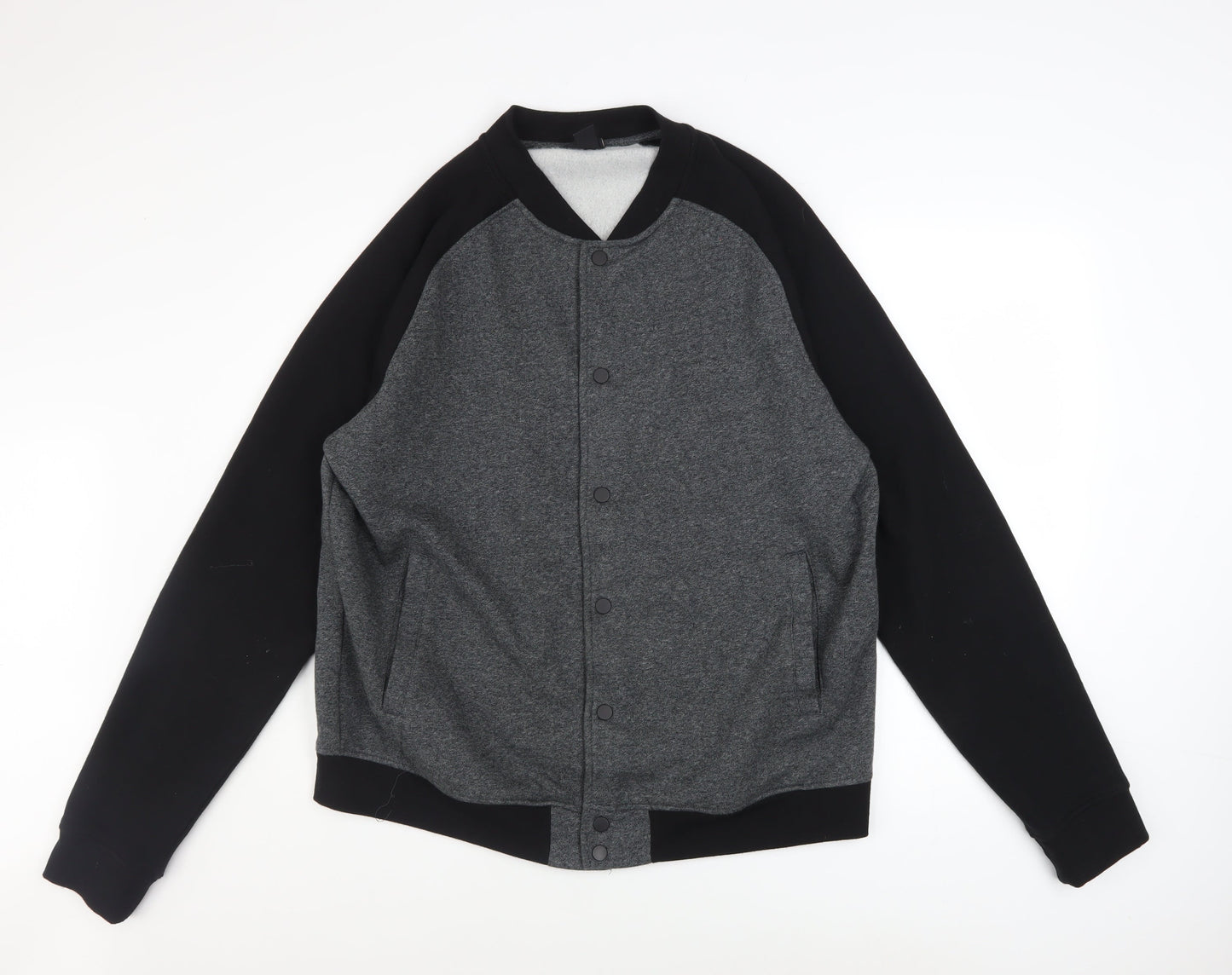 Mens UK Size XL H&M Grey Varsity Jacket