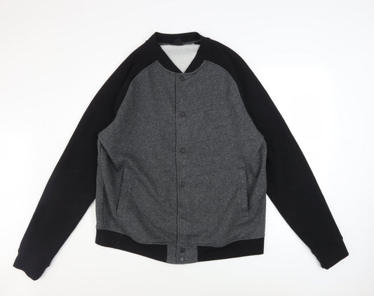 Mens UK Size XL H&M Grey Varsity Jacket