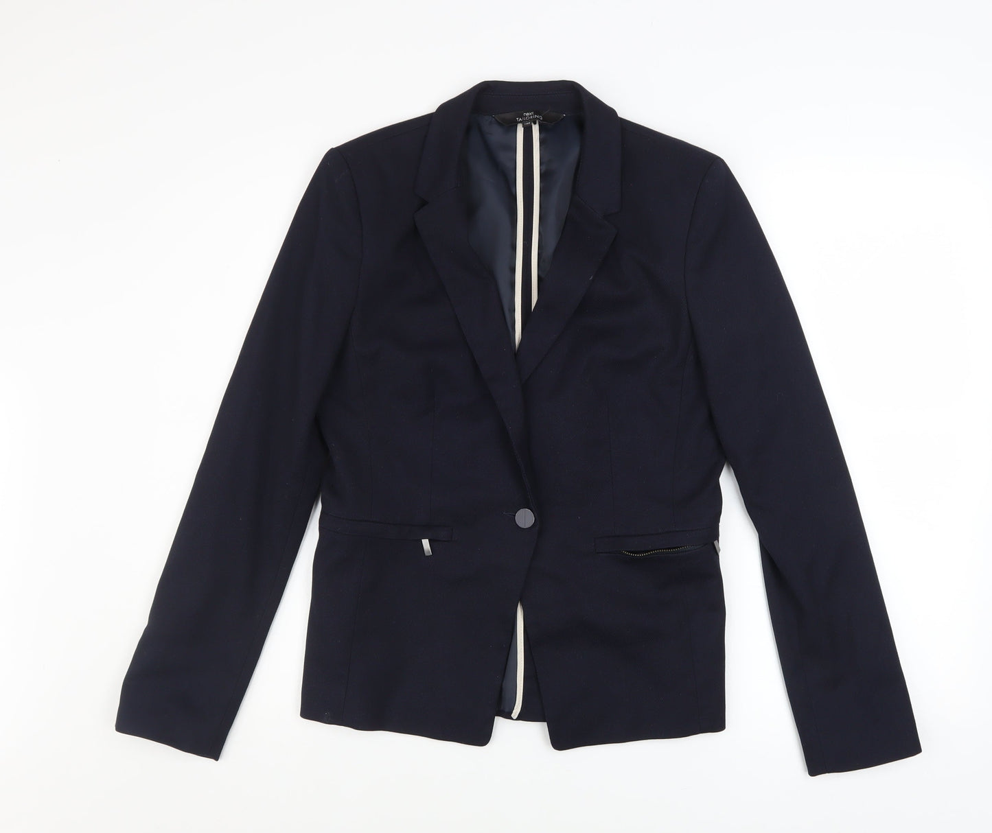 Womens UK Size 10 NEXT Regular Blue Blazer