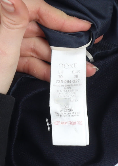 Womens UK Size 10 NEXT Regular Blue Blazer